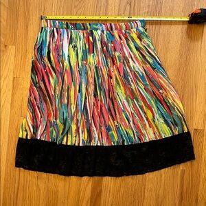 Prabal Gurung for Target Pink and Green A-Line Cocktail Skirt